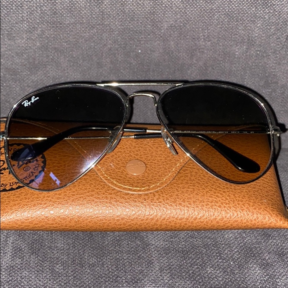 Ray Ban Gradient Light Grey/Silver Sunglasses